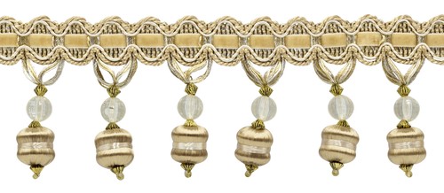 Perlé gland garniture frange - perlé,