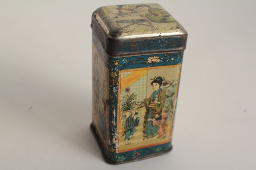 Petite boîte thé tôle - boîte, à