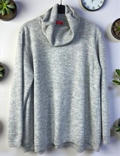 Pull gris col roulé Tissaia taille 46
