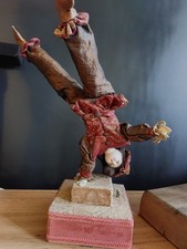 Ancien acrobate automate boîte à Musique 45 Cm poupée ancienne