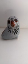 Superbe statuette artisanale d'un oiseau en céramique mesurant  11,5 cm X 9,5 cm
