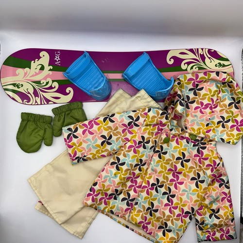 American girl doll snowboard - american,