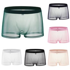 Boxer homme transparent sous