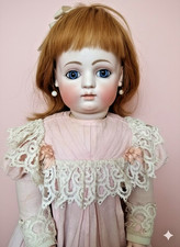 rare grande poupée ancienne F5G Gaultier premiere période block letter doll