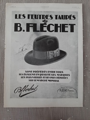 Publicité presse chapeau - de,