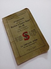 K1863 FR Livret Notice Manuel Instructions Machine À Coudre Singer No 15 N.15