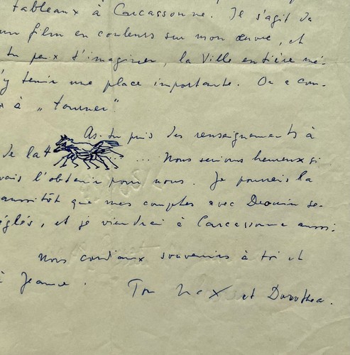 Lettre illustrée max ernst - lettre,