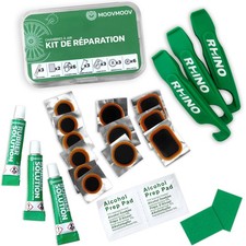 Kit Réparation Pneus Vélos - Contient Rustines Chambres à Air Tubes de Colle ...
