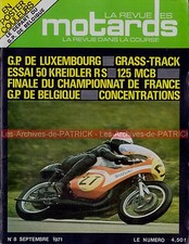 Revue des MOTARDS  8 Test BSA 750 Rocket 3 KREIDLER RS 50 Florett MCB 125 1971