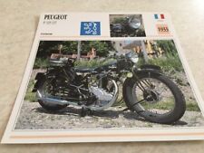 Carte moto Peugeot  350 P105 DT 1933 collection Atlas motorbike France