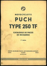 ORIGINAL Catalogue de Pièces PUCH 250 TF Parts List en Français Manuel Manual