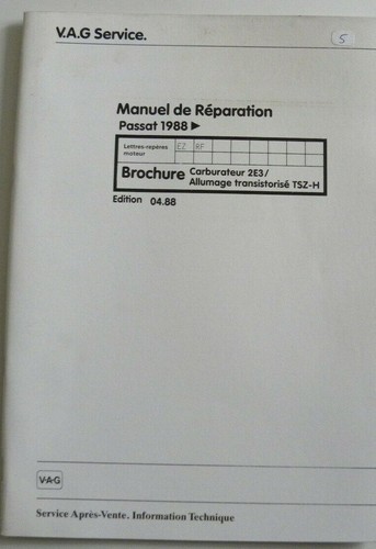 Manuel réparation passat - manuel,
