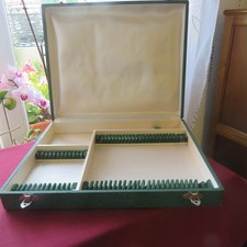 Coffret écrin vide vert pour 37 Couverts de table