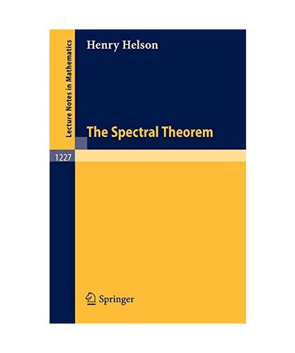 The spectral theorem helson - spectral,