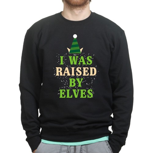 Raised elves christmas xmas - raised, by