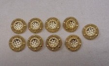 Lot de 9 Boutons vintage -