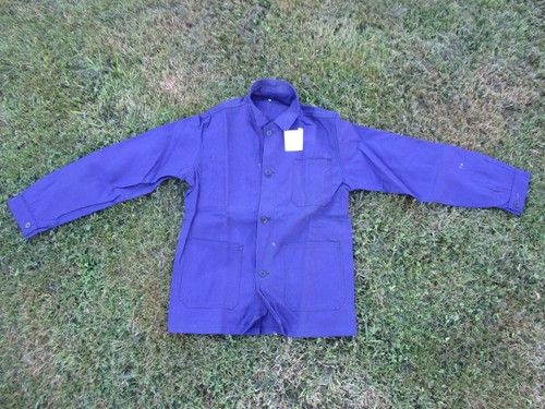 Bleu travail veste ancienne - bleu, de