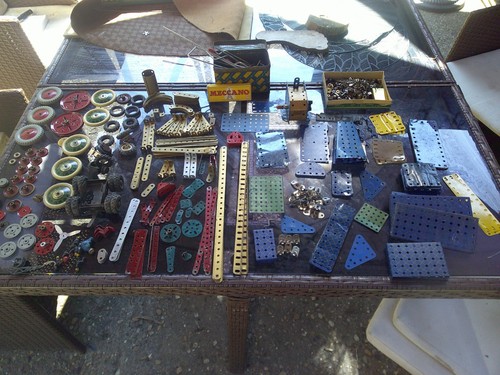 Lot pièces meccano année - lot,