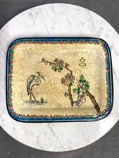 Petit vide-poche rectangulaire en Émaux de Longwy