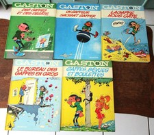 LOT DE 5 BD GASTON LAGAFFE