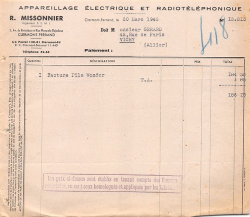 1942 appareillage electrique - appareillage,