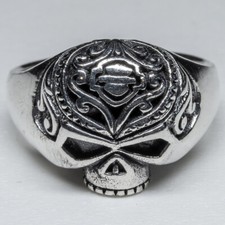 Bague Skull Logo Biker Bague