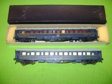 FRANCE TRAINS LOT DE 2 VOITURES LITS CIWL REF 302 DONT 1 EN BOITE