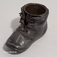 Pot pyrogène Ancien Forme De Chaussure En Régule Cuivre