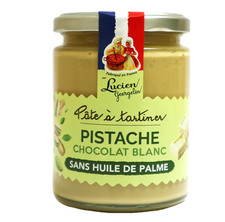 Lucien Georgelin Pâte à tartiner pistache et chocolat blanc le lot de 6 x 330g