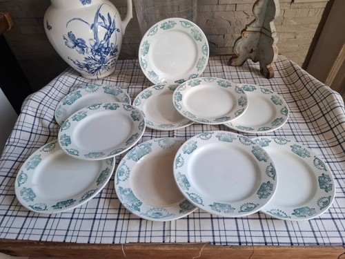 Anciennes assiettes plates - anciennes,