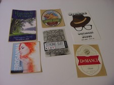 (6) BEER AND WINE STICKERS