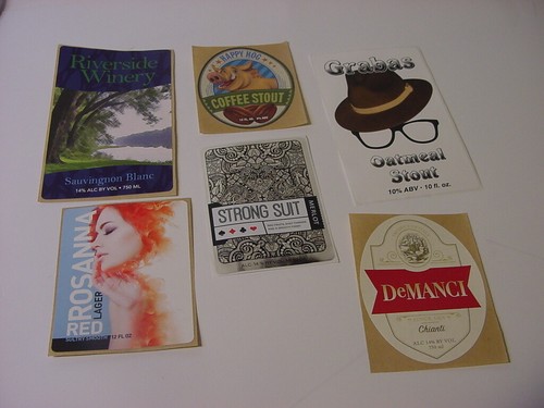 Beer and wine stickers - (6),