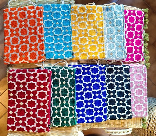 Pochettes zippées velours - pochettes,