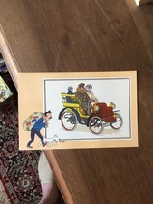 HERGE CHROMOS TINTIN VOIR ET SAVOIR AUTOMOBILE ORIGINES 1900 SERIE 6  NUMERO 55