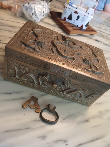 Coffret bronze asiatique - en,