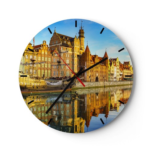 Horloge murale verre - horloge, en