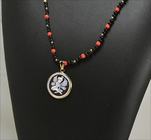 Pendentif collier jaune 18 - or,
