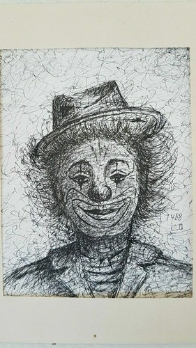 Drawing signed dessin - drawing,