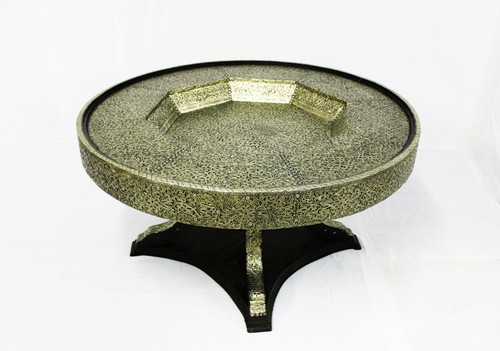 Moroccan round dining table - dining,