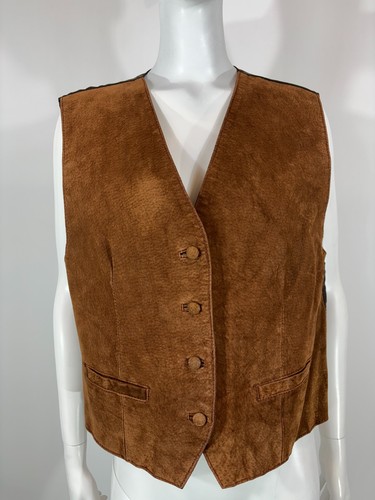Gilet marron boutonné - , en