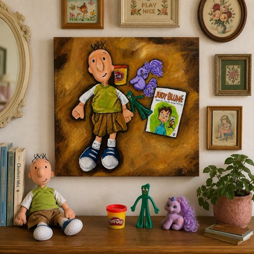 90s toys painting nostalgic - toys,