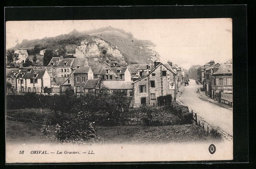 Cpa orival les - les, graviers