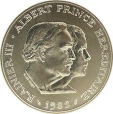 Monaco - 100 Francs 1982, Argent