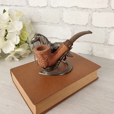 Pipe vintage neuve BUTZ CHOQUIN Concorde St Claude France 1325 porte-pipe cheval