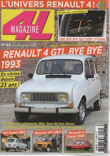 Magazine renault 4 - 4l, gtl