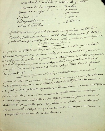 Manuscrit recette du - manuscrit,