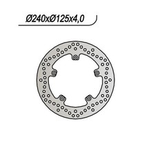 Disque De Frein Arrière NG Aprilia Scarabeo IE Light (VR000 VRE00) 500 2006 2008