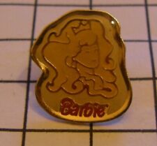 BARBIE with a CROWN DOLL MATTEL vintage pin badge