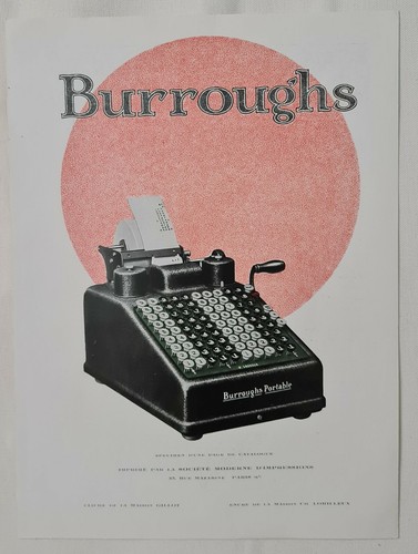 Burroughs portable gillot - burroughs,