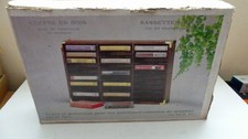 Coffret bois de rangement de 30 cassettes audio (lot2)